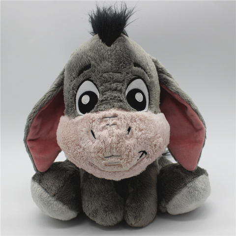 Juguete de peluche suave para niños y niñas, juguete de peluche suave de 28cm con dibujos de animales Eeyore, color gris, 1 unidad ► Foto 1/5