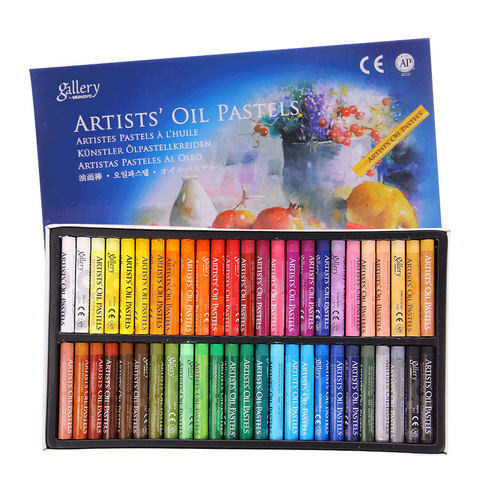 Pastel de aceite de 12/25/48 colores para artista, grafiti, pintura suave Pastel, pluma de dibujo, escuela, arte de papelería, suministros, juego de cera blanda ► Foto 1/6