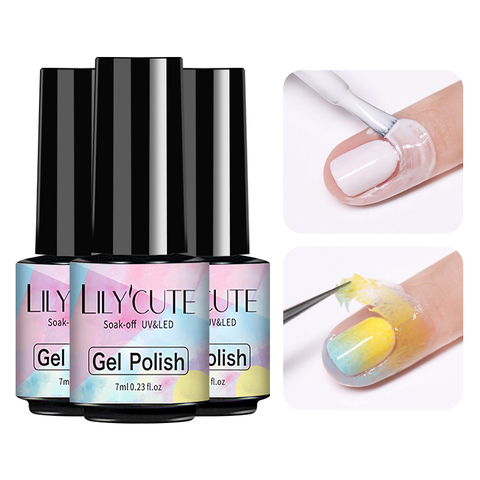 LILYCUTE-Protector de piel para uñas, látex anticongelación, capa superior, mate, sin olor, Nail Art, 7ml ► Foto 1/6