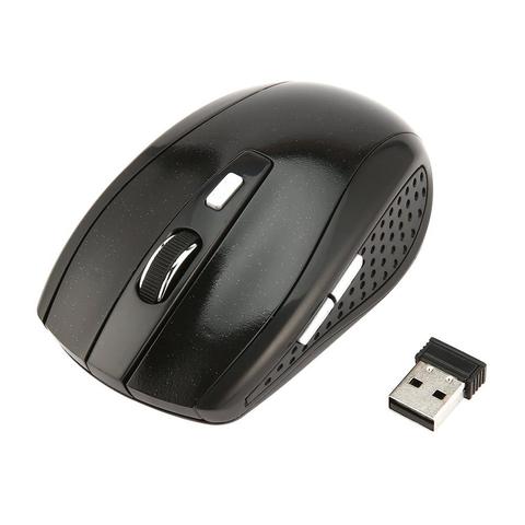 Ratón óptico portátil inalámbrico de 2,4 GHz para juegos, Mouse silencioso con receptor USB 2,0 para ordenador portátil y PC ► Foto 1/6