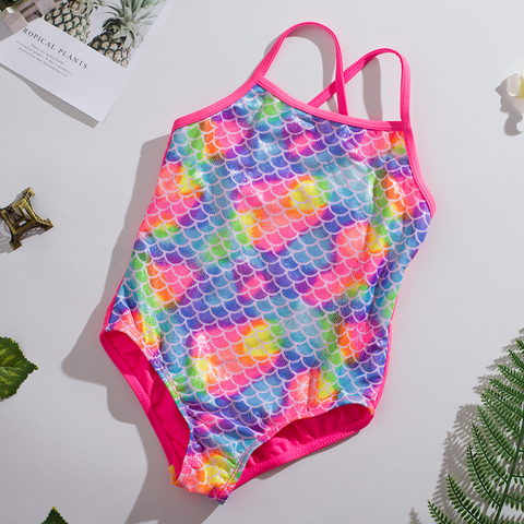 Bañador para niñas de 2 a 16 años, traje de baño de una pieza, wear-ST199mix de playa para niños, novedad de 2022 ► Foto 1/6