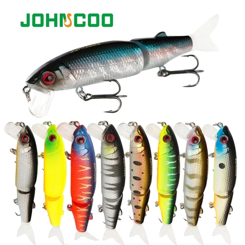 JOHNCOO Wobbler Magallon 110mm 14,7g pececillo duro cebo Artificial cebo de natación con cola de repuesto Señuelos de Pesca de alta calidad ► Foto 1/6