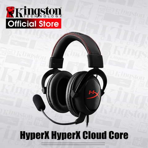 Kingston-auriculares con micrófono HyperX Cloud Core, para videojuegos, profesionales, esport, color negro ► Foto 1/6