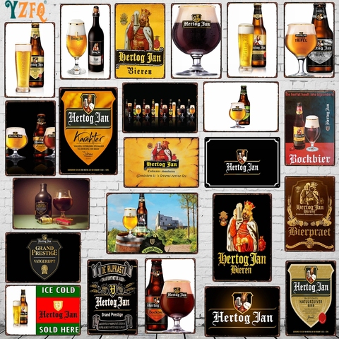 Letrero metálico de cerveza para pared, cartel de bebidas desgastado, para casa, restaurante, música, Bar, decoración para cuarto de hombre, DU-8031A de 30x20cm ► Foto 1/6