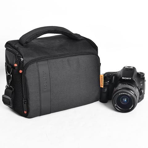 Fosoto-Bolsa de hombro impermeable para cámara de vídeo, bolsa de hombro a la moda para lente Canon, Nikon, Sony, foto y fotografía ► Foto 1/6