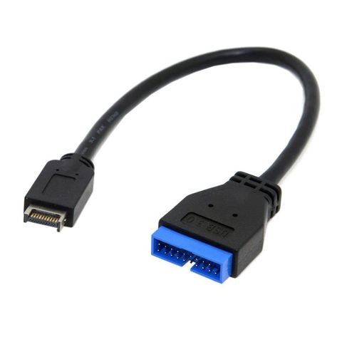 Promoción -- Cable de extensión de cabecera de Panel frontal USB 3,1 a USB 3,0 de 20 pines para placa base ASUS 20cm ► Foto 1/6