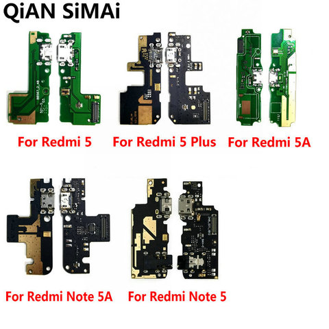 Cargador de carga Micro USB con Cable flexible, placa de puerto con módulo de micrófono para Xiaomi Redmi 5 5A Plus Note 5 5A ► Foto 1/4
