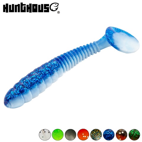 Hunthouse-señuelo de goma suave Wobblers, aparejos de pesca, cebo de silicona para Lucio de 8cm, 5,3g, 5 unids/bolsa ► Foto 1/6