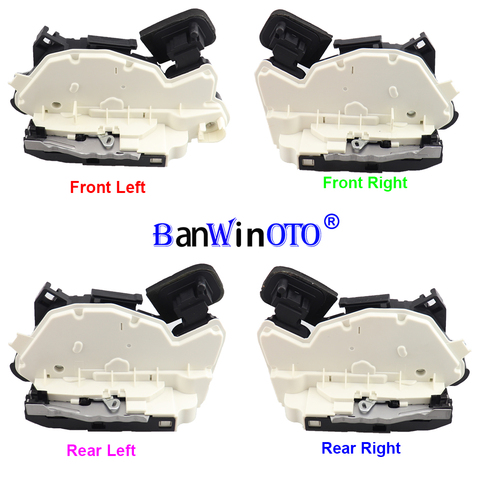 Cerradura de la puerta de accionamiento trasero izquierdo delantero derecho lado apto para VW Jetta 6 Golf MK6 MK7 Passat B7 Polo Skoda Yeti 2011, 2012, 2013, 14-19 ► Foto 1/6