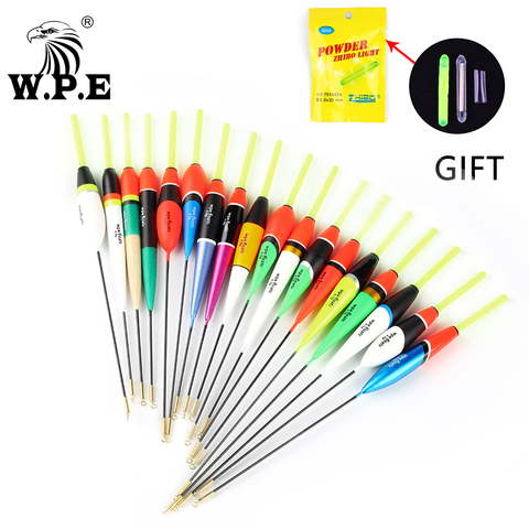 W.P.E Pesca Float 3 unids/pack 4g 19-24cm abeto flotante Barguzinsky Vertical boya luz Stick Float palo de luz de Pesca ► Foto 1/6