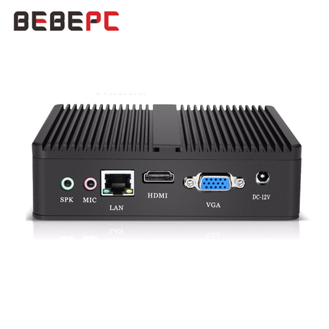 BEBEPC-Mini ordenador sin ventilador, PC Intel Celeron N2830 N2930, 2,16 GHz, Windows 10, Celeron J1900, 4 núcleos, oficina, HTPC, HDMI, WIFI ► Foto 1/1