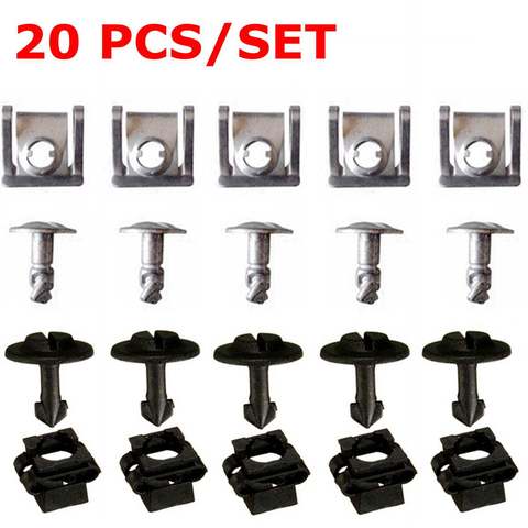 Juego de 20 tornillos y Clips para VW Passat B5, para Audi A4, A6, modelos 8D0805960, 8D0805121 ► Foto 1/6