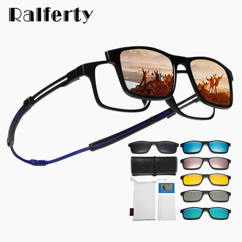 Ralferty-gafas de lectura magnéticas para hombre y mujer, lentes ópticas graduadas con luz azul, antideslizantes con cadena, Unisex, 2022, A2503 ► Foto 1/6
