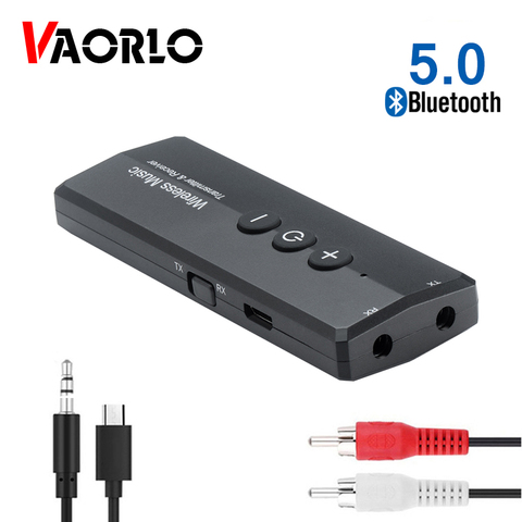 Receptor y transmisor de Audio con Bluetooth para coche, Kit de Audio 5,0 Hifi, A2DP, RCA, AUX, Jack de 3,5mm, adaptadores inalámbricos de música para auriculares de TV y PC ► Foto 1/6