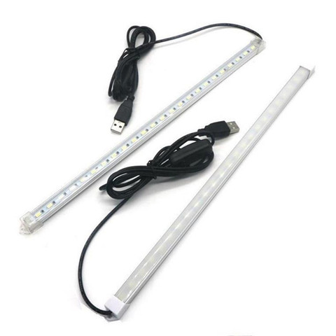 Alta Brightnes/10/20/35/40cm SMD 5630 LED barra de luz resistente USB DC5V rígido luces de tira de LED de bajo armario luz de ► Foto 1/6