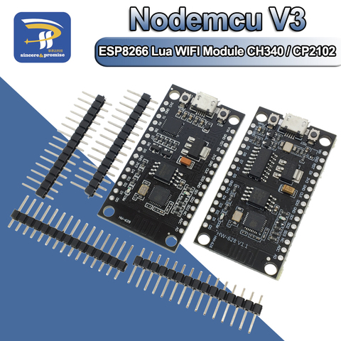 Uds ESP8266 NodeMCU V3 CH340/CP2102 Lua módulo WIFI + 32M Flash + USB-Serie CH340G ► Foto 1/6