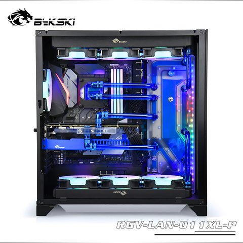 BYKSKI-Solución de canal de agua para tablero acrílico, para LIANLI O11 Dynamic XL case / Kit para CPU y bloque GPU, depósito ► Foto 1/1