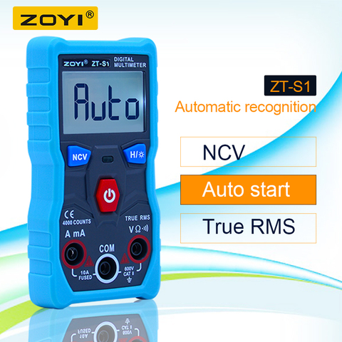 ZOYI ZT-S1 multímetro Digital automático True-RMS inteligente NCV 4000 cuentas AC/DC voltaje corriente Ohm herramienta de prueba ► Foto 1/6