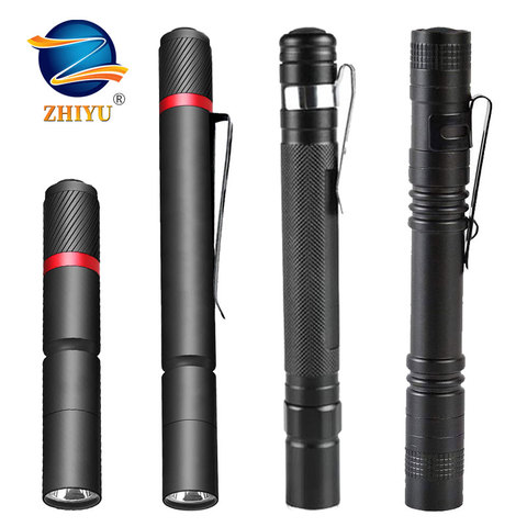 ZHIYU-Mini linterna LED XPE, luz de pluma portátil impermeable, linterna de emergencia para acampar y caminar al aire libre, llavero con diseño de linterna ► Foto 1/6