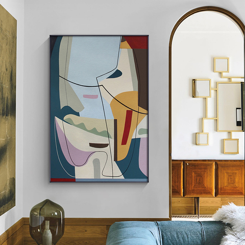 Cuadro abstracto del famoso Picasso para decoración del hogar, Impresión de póster en lienzo de Arte De Línea, imágenes artísticas de pared minimalistas para sala de estar, nórdica ► Foto 1/6