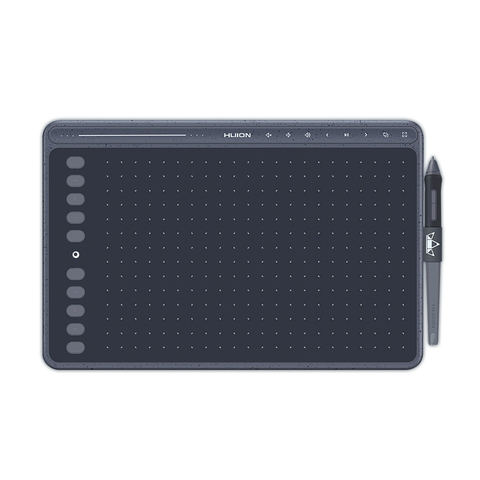 HUION-tableta de dibujo HS611, Tablet gráfica sin batería, con soporte de inclinación de tres colores, barra táctil y teclas rápidas ► Foto 1/6