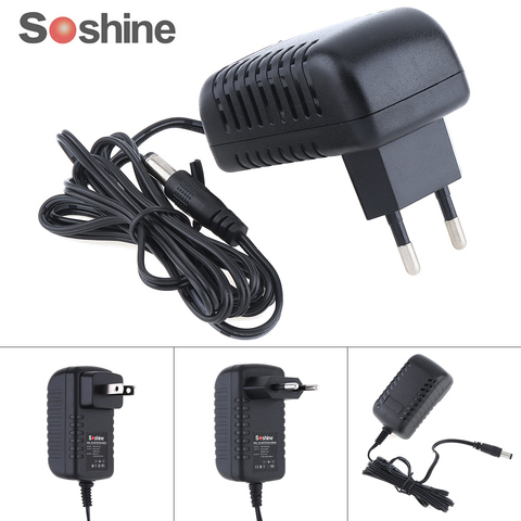 Soshine AC 100-240V 0.2A US/UE enchufe CC 2,4-12 V adaptador de corriente de viaje 2,1 para cargador de batería Ni-MH/ni-cd ► Foto 1/6