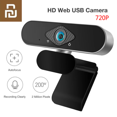 Xiaomi Youpin 1080P Webcam con micrófono 150 ángulo USB HD Cámara computadora portátil Webcast para Zoom YouTube Skype FaceTime ► Foto 1/6