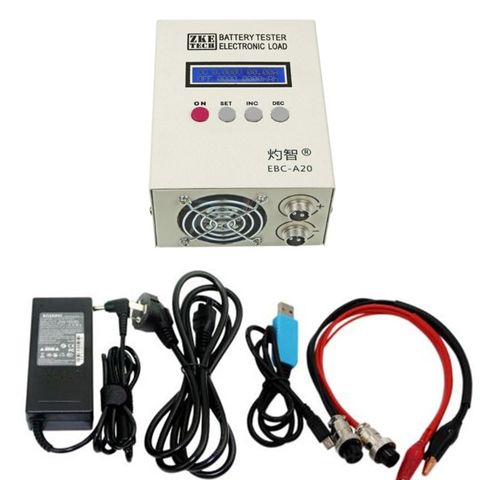 Probador de batería de EBC-A20, 30V, 20A, 85W, capacidad de prueba de baterías de plomo-ácido, carga 5A, descarga 20A, compatible con Control de Software de PC ► Foto 1/6