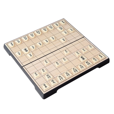 Tablero de juegos de ajedrez japonés plegable magnético japonés Shogi juguete de inteligencia 25 × 25 × 2cm ► Foto 1/6