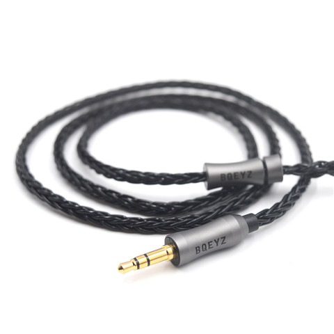 BQEYZ-Cable de cobre Chapado en plata mejorado, 3,5, 2,5mm, Monitor de oído enchufable, 0,78mm, mmcx, alambre de repuesto Hifi equilibrado ► Foto 1/6
