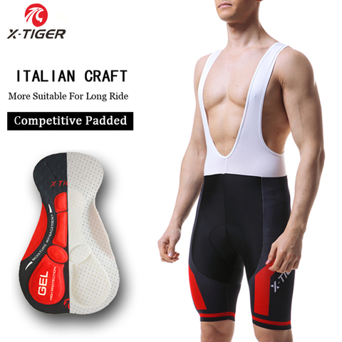 X-TIGER-Pantalones cortos de ciclismo Coolmax, 5D, 8 colores, almohadilla de gel para bicicleta, shorts de ciclismo de montaña ► Foto 1/6