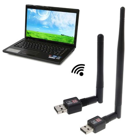 Adaptador Wifi de 150Mbps, tarjeta de red de antena, receptor de PC, Adaptador inalámbrico, amplificador de tarjeta Wifi ► Foto 1/6