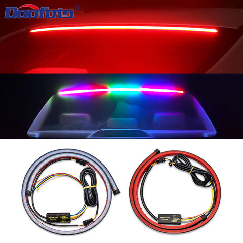 Luz de freno de montaje alto para coche, accesorios de seguridad para conducción, señal de giro de advertencia, tira de luces LED impermeable, 100cm ► Foto 1/6