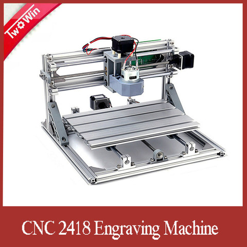 2418 CNC con ER11 máquina CNC con controlador GRBL área de trabajo 24x18x4,5 cm 3 eje Pcb de Pvc de madera maquina enrutadora grabador ► Foto 1/6