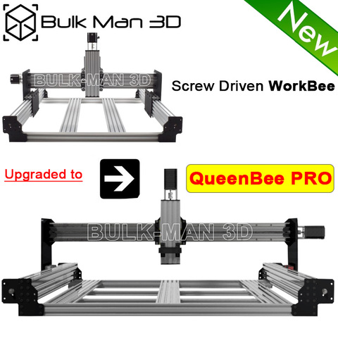 QueenBee PRO-Kit de actualización de máquina CNC para WorkBee a QueenBee PRO, fresadora de grabado accionado por tornillo de 4 ejes ► Foto 1/6