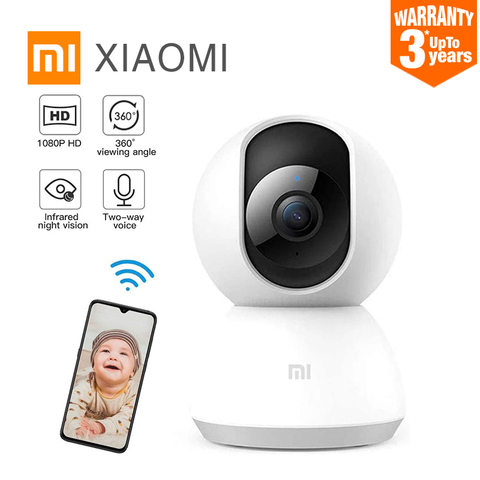 Xiaomi mijia 1080P Cámara inteligente HD Cámara videocámara 360 ángulo AI detección de movimiento mejorado WIFI cámara web infrarroja bebé Monitor de seguridad ► Foto 1/6