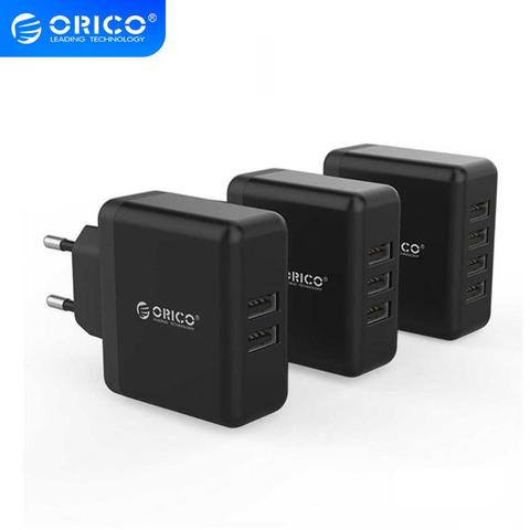 ¡Orico USB Universal cargador 5V2! 4A de viaje portátil adaptador de cargador de pared Samsung enchufe de la UE cargador de teléfono móvil para iPhone portátil ► Foto 1/6