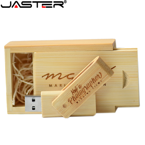 Pendrive usb giratorio de madera con logotipo del cliente, pendrive de madera natural, 4 GB, 8 GB, 16 GB, 32 GB, 64GB ► Foto 1/6