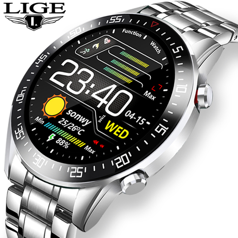 LIGE 2022-reloj inteligente IP68 para hombre, deportivo, con pantalla táctil, resistente al agua, de lujo ► Foto 1/6