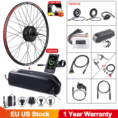 Bafang-Motor de buje sin escobillas para bicicleta eléctrica, Kit de conversión de rueda trasera, batería Samsung integrada de 48V y 500W, 17,5ah ► Foto 1/6