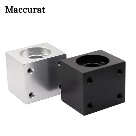 Maccurat-Soporte de carcasa de tuerca de tornillo de plomo T8 para piezas de impresora 3D, tuerca de conversión de tornillo de plomo Trapezoidal T8, bloque de aluminio, 1 ud. ► Foto 1/6