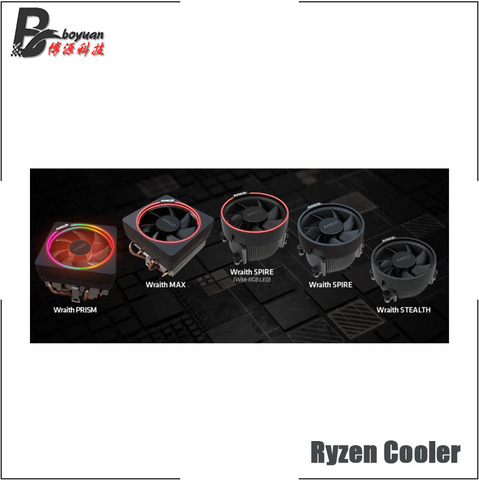 AMD-ventilador de refrigeración AMD Ryzen Wraith, 4 pines, compatible con R3, R5, R7, R9, CPU, compatible con Socket, placa base AM4 ► Foto 1/1