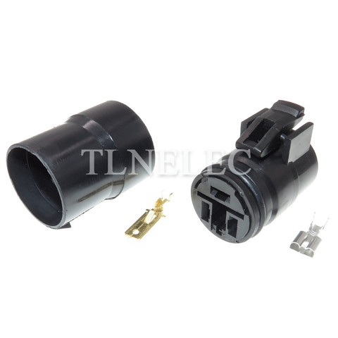 Conector de cable automático a prueba de agua para coche Mitsubishi, 90980-10341, 90980-11491, 6,3mm, 3 pines, macho, hembra, enchufe alternador redondo ► Foto 1/6