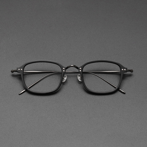 Vintage de los hombres de titanio marcos para gafas hombre cuadrado de lujo de la marca gafas de mujeres miopía receta óptico Marco de acetato para gafas ► Foto 1/6