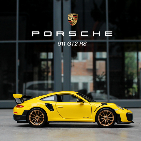 Maisto 1:24, Porsche 911GTR, coche de simulación de aleación de metal, modelo de adornos para manualidades, colección de juguetes, herramientas de regalo ► Foto 1/6