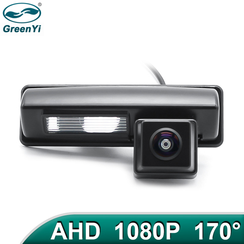 GreenYi 170 grados 1920x1080P HD AHD Starlight noche vehículo visión cámara de visión trasera para marcha atrás para Toyota camry 2007 y 2012 Car ► Foto 1/6