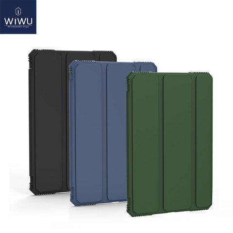 WiWU-funda protectora para iPad 10,9, 11, 12,9 pulgadas, 2022, carcasa para iPad Mini 4 De cuero PU, 5, cubierta protectora completa para iPad 10,2, 10,5 ► Foto 1/6