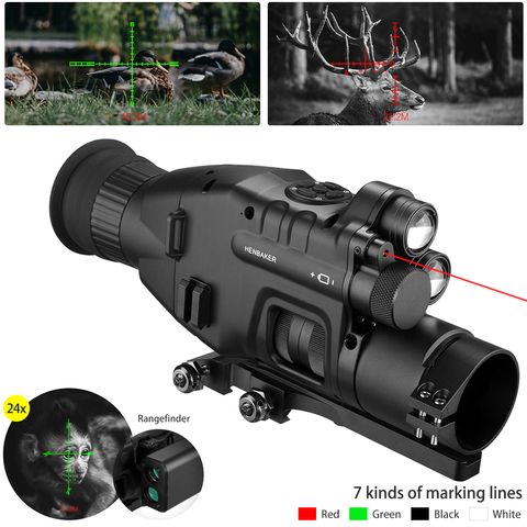 Dispositivo de visión nocturna con aplicación Wifi, alcance de 200M, 940nm mira telescópica de IR de visión nocturna, cámara de rastreo para caza ► Foto 1/6