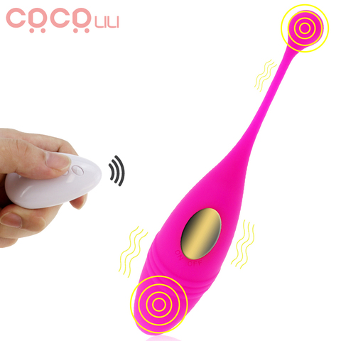 Vibrador de huevo de amor para mujer, con Control remoto juguete sexual, 10 modos de vibración potentes e inalámbrico, punto G ► Foto 1/6