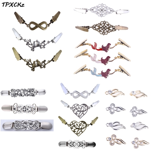 Broche de Clip de pato Retro para mujer, broches de encanto, cárdigan, suéter, blusa, pinzas para chal, Collar de camisa, accesorios de ropa ► Foto 1/6